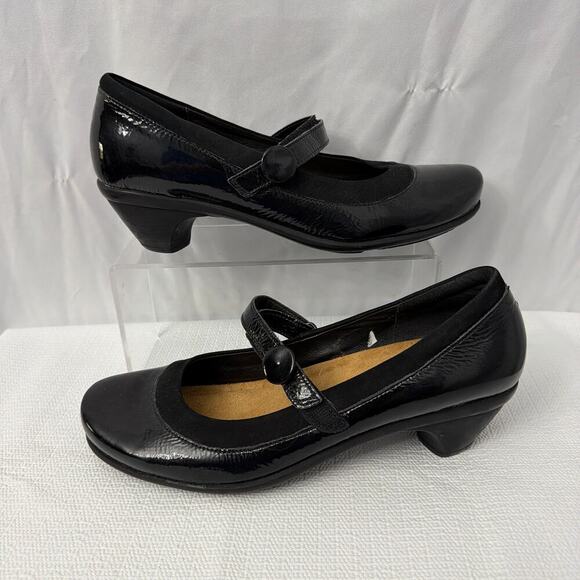 Naot Mary Jane Shoes Womens Size 10 Black Patent Leather - Picture 8 of 10